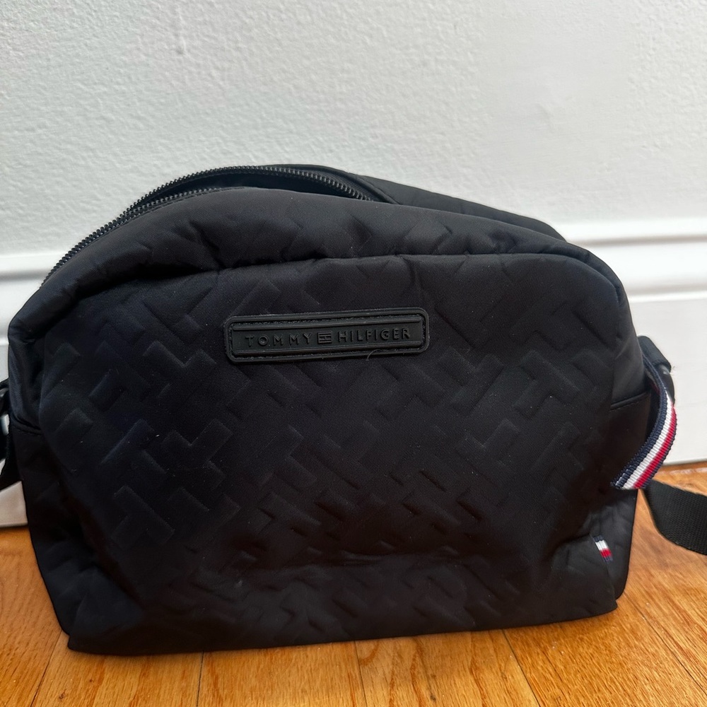 Tommy Hilfiger Quilted Black Belt Bag